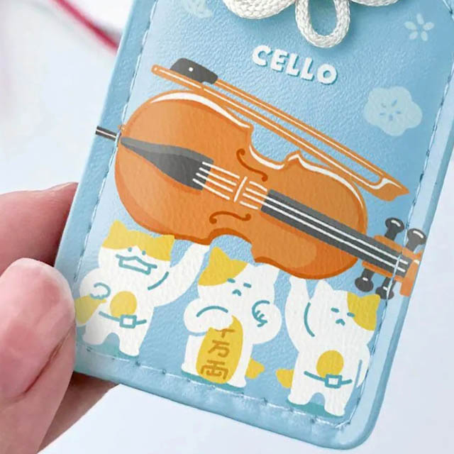 奏楽お守り風チャーム チェロ Cello 音楽雑貨 音楽グッズ 定期演奏会