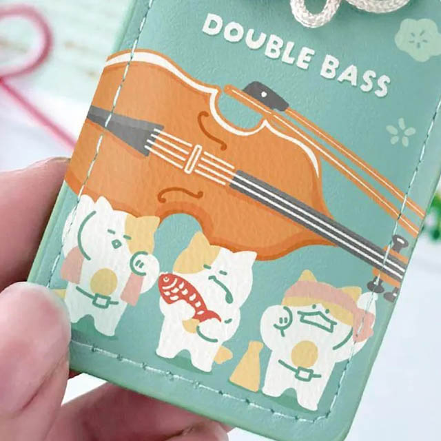 奏楽お守り風チャーム コントラバス Contrabass Doublebass 音楽雑貨 音楽グッズ 定期演奏会