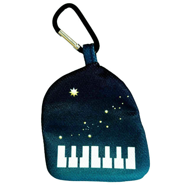 エコバッグ 星空 ピアノ鍵盤 音楽雑貨 音楽グッズ