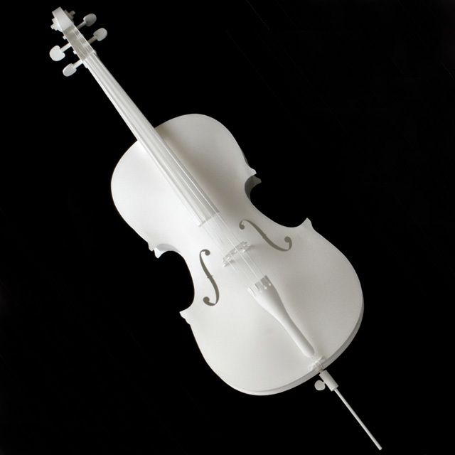 チェロ Violoncello 弦楽器 ペーパークラフト paper-crafting HANDSON 音楽雑貨 音楽グッズ 音楽ギフト