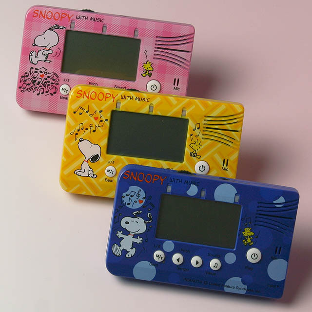 スヌーピー チューナーメトロノーム マイク付属 音楽雑貨 音楽グッズ 音楽ギフト SNOOPY