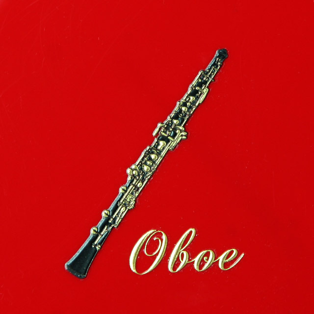 蒔絵風 携帯ステッカー オーボエ oboe 音楽雑貨 音楽グッズ 音楽ギフト