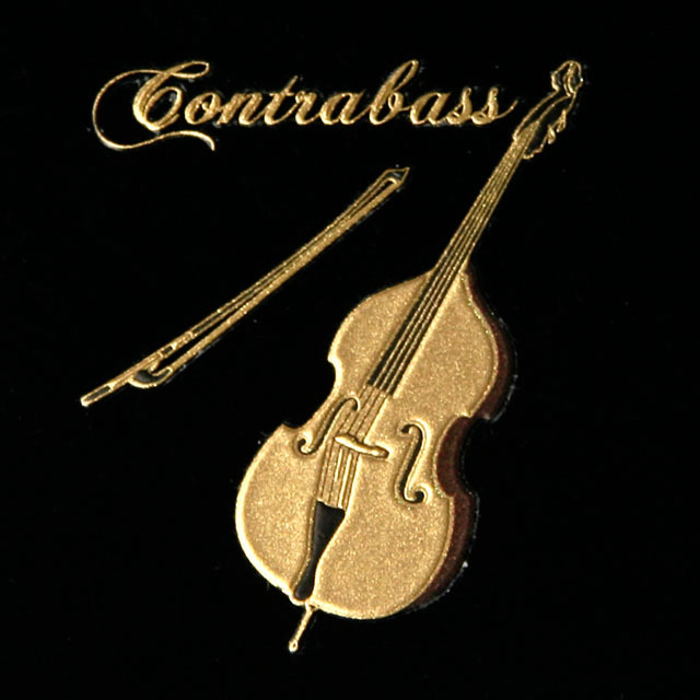 蒔絵風 携帯ステッカー コントラバス Contrabass 音楽雑貨 音楽グッズ 音楽ギフト