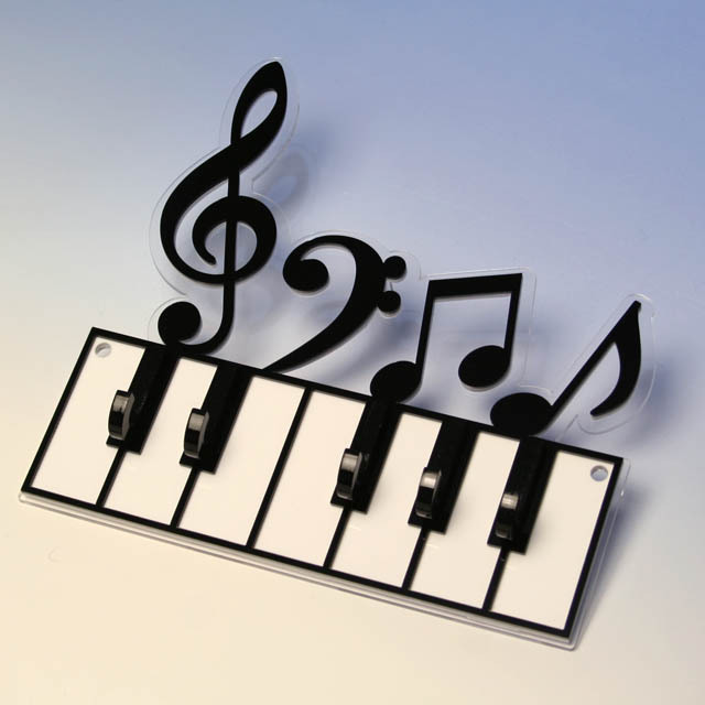 音楽キーフック 音符 鍵盤 音楽雑貨 音楽ギフト 音楽グッズ