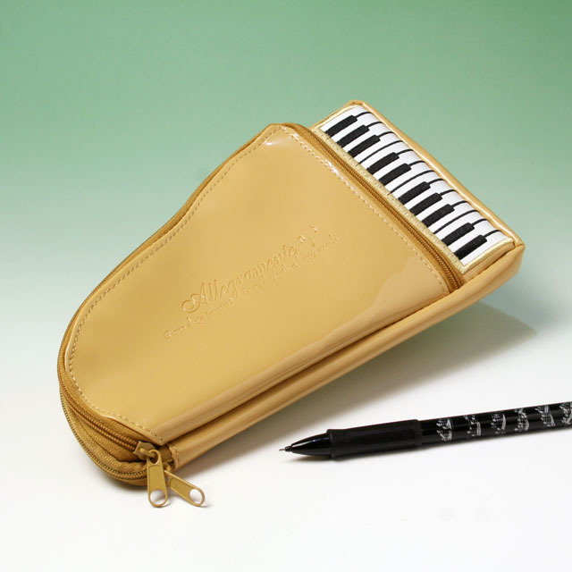 エナメル ペンポーチ グランドピアノ 音楽雑貨 音楽グッズ