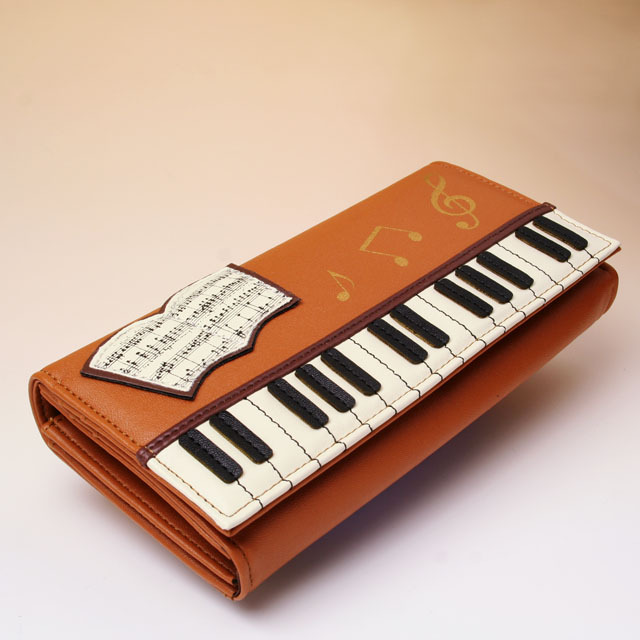 ピアノ 鍵盤 パッチワーク カード入 札入 音楽雑貨 音楽グッズ 音楽小物
