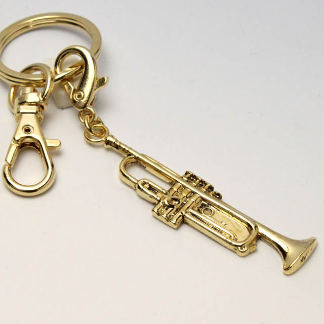 トランペット Trumpet キーホルダー 音楽グッズ 音楽雑貨