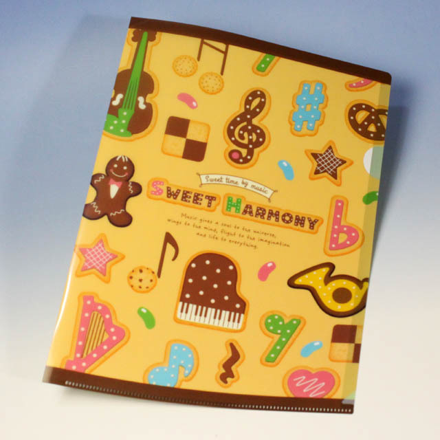 Sweet Harmony 音符 クリアファイル 音楽雑貨