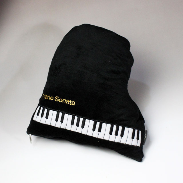 Piano Sonata グランドピアノ クッションブランケット 音楽雑貨 音楽グッズ