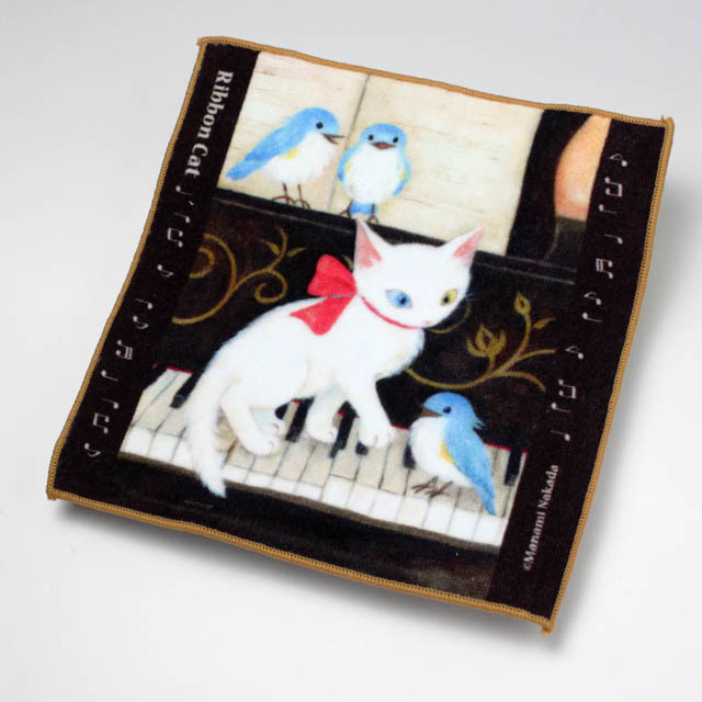 Ribbon Cat タオル 音楽雑貨 音楽グッズ