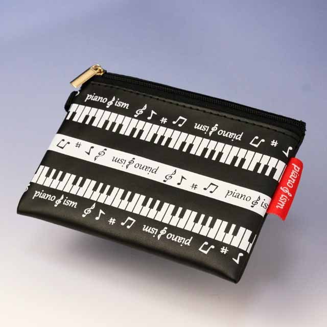 piano ism コイン＆ティッシュケース ピアノ鍵盤 音楽雑貨 発表会記念品