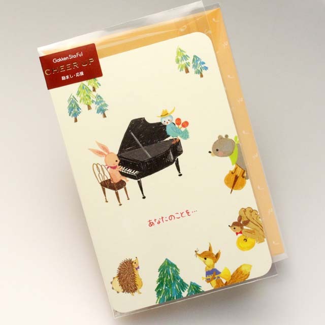 多目的カード ピアノ 音楽雑貨