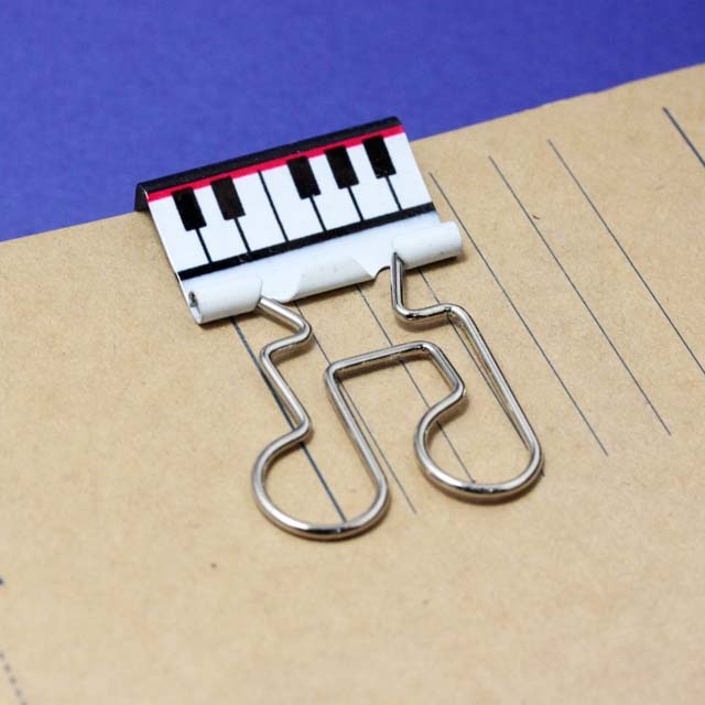 鍵盤 連符 ダブルクリップ 音楽雑貨 音符グッズ