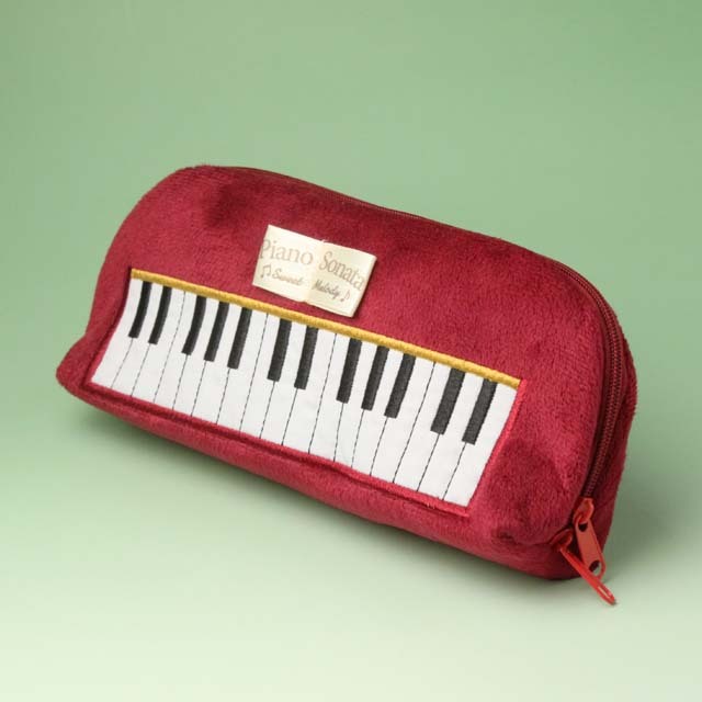 ふっかふかペンケース ピアノ 音楽雑貨 音楽グッズ