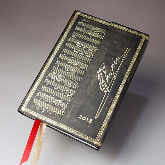 paperblanks ショパン ポロネーズ ダイアリー2018 音楽グッズ