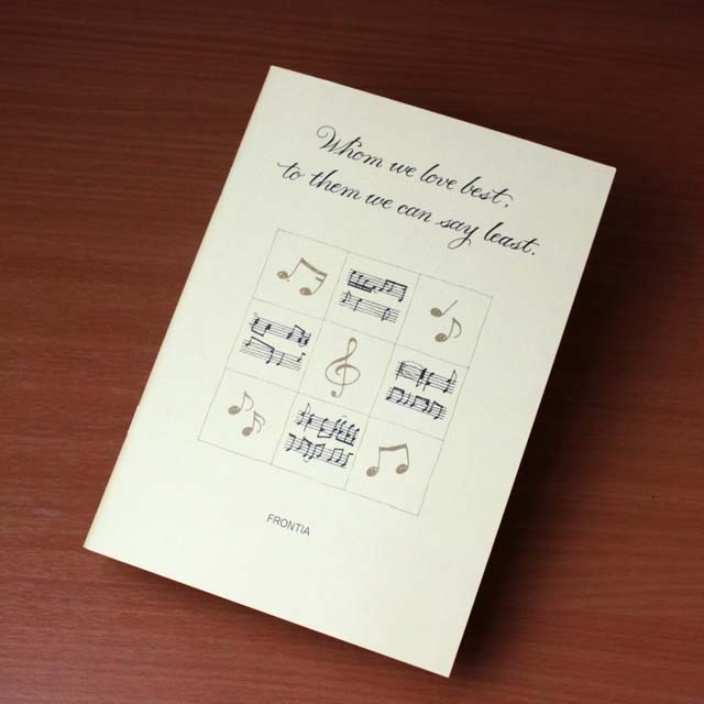 ト音記号 9 Square A5版 罫線ノート 音楽雑貨