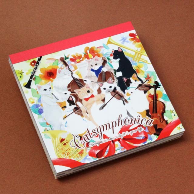 Cat Symphonica 合奏 メモパッド 音楽雑貨