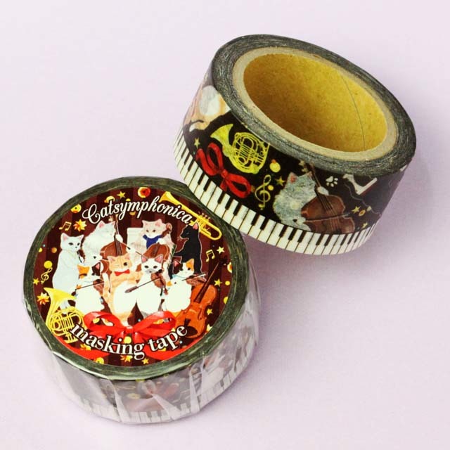 キャット シンフォニカ オーケストラ マスキングテープ 音楽雑貨