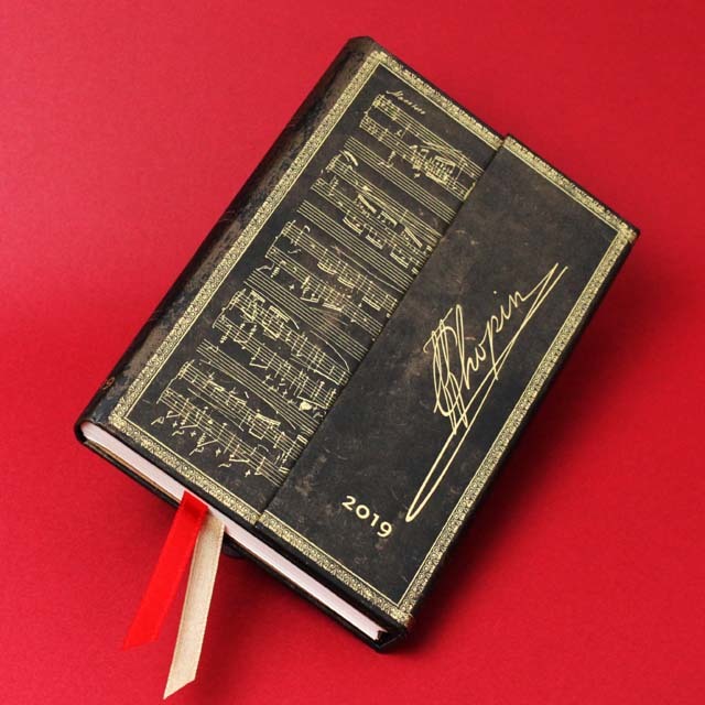 paperblanks ダイアリー 2019 ショパン ポロネーズ 音楽雑貨
