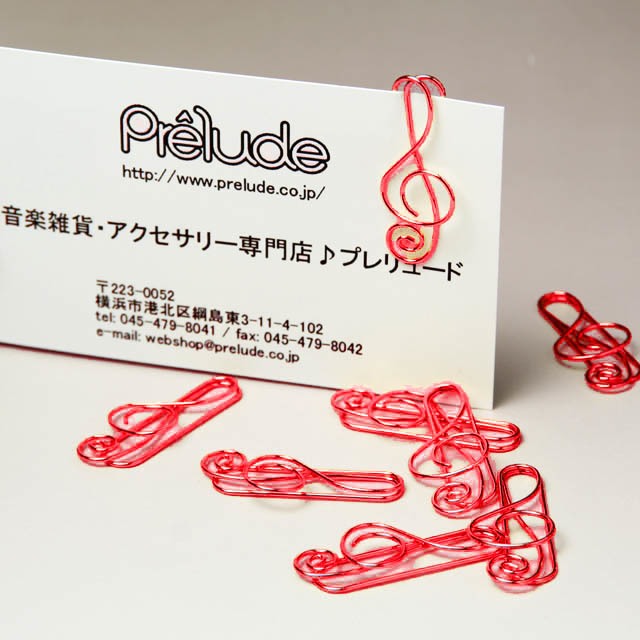 音楽雑貨 ゼムクリップ ト音記号