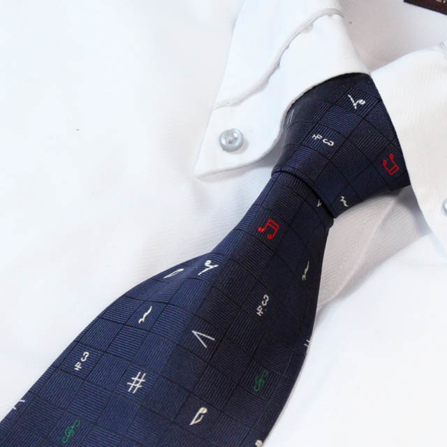 ネクタイ 音楽記号 西陣織 音楽雑貨 音楽ギフト