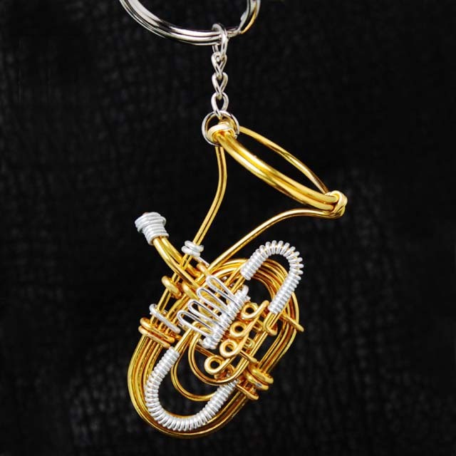wire art ワイヤーアート ロータリーチューバ RotaryTuba 音楽雑貨 音楽グッズ