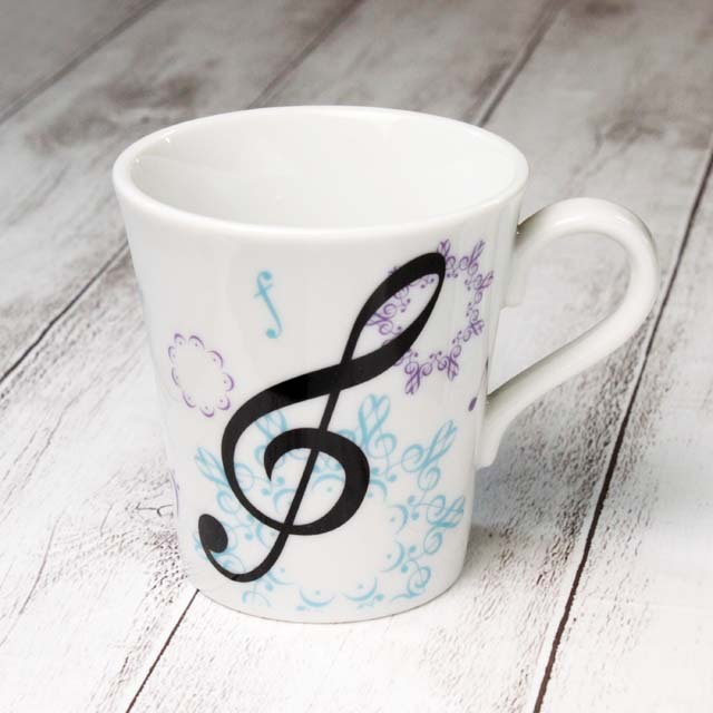 カレイドスコープ ト音記号 マグカップ 音楽雑貨