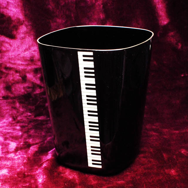 ピアノ鍵盤 piano ピアノグッズ ダストボックス 音楽雑貨 音楽グッズ ゴミ箱