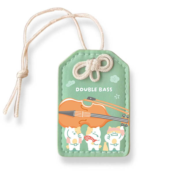 奏楽お守り風チャーム コントラバス Contrabass Doublebass 音楽雑貨 音楽グッズ 吹奏楽コンクール